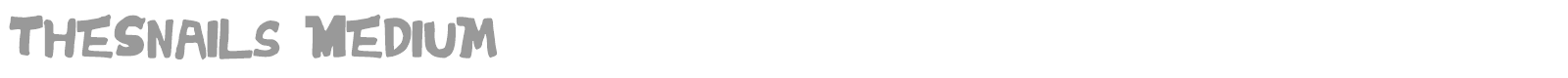 The Snails font preview